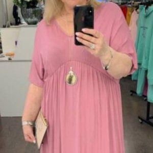 Rae Republic - Women's Maxi Dress - Dusty Rose/Ash Pink